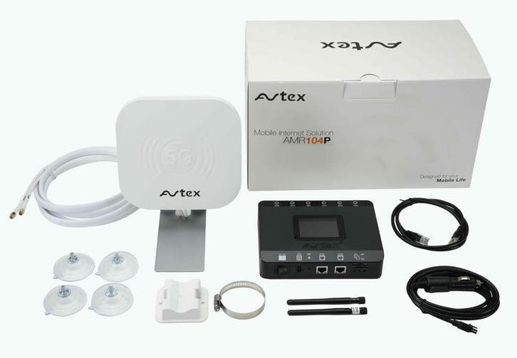 Avtex AMR105P 5G WiFi 6 dualSIM router met 5G antenne - Wit, Caravans en Kamperen, Kampeeraccessoires, Nieuw, Ophalen of Verzenden