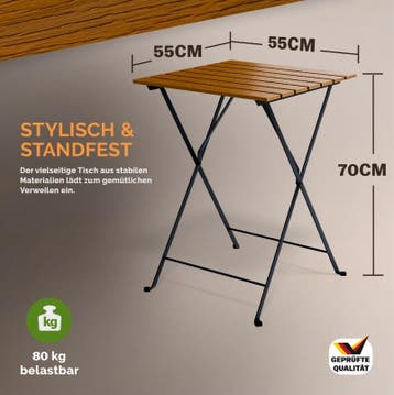 Tuinset 3-delig Acaciahout FSC®-gecertificeerd (Tuinsets), Verzenden, Nieuw