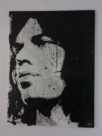 The Rolling Stones - Mick Jagger - Handpainted and signed, Nieuw in verpakking