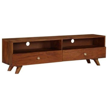 Retro TV-kast gerecycled hout | Tweedekansje | OP=OP, Huis en Inrichting, 100 tot 150 cm, Rustiek, Nieuw, Ophalen of Verzenden