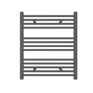 Designradiator Sofia 70x60cm mat grijs 330W zij aansluiting, Verzenden, Nieuw