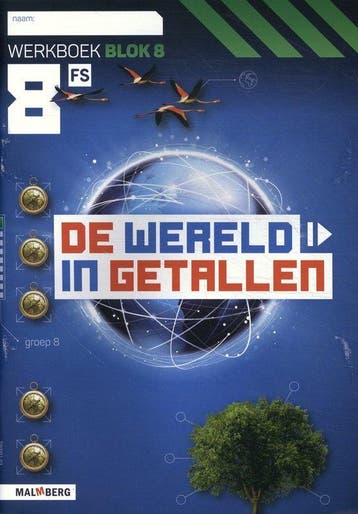 De wereld in getallen Groep 8 blok 8 FS Werkboek, Boeken, Verzenden, Zo goed als nieuw