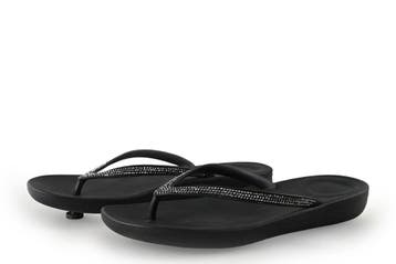 Fitflop Slippers in maat 38 Zwart, Slippers, Verzenden, Zwart, Zo goed als nieuw