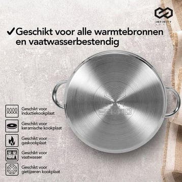 2dekans | Infinity Goods Soeppan Stamppot - Glazen Deksel -, Ophalen of Verzenden, Zo goed als nieuw