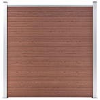 vidaXL Schutting 180x186 cm HKC bruin, Verzenden, Nieuw, Kunststof, 1 tot 2 meter