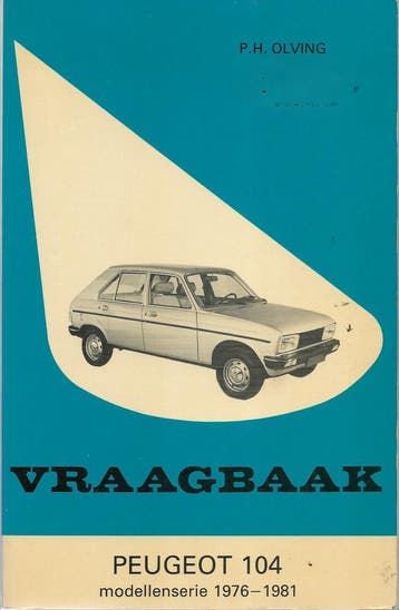 Vraagbaak Peugeot 104, 1976-1981, Verzenden