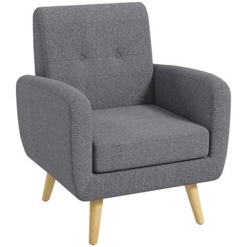 TRUUSK Fauteuil in Scandinavisch Ontwerp - Accentstoel met K, Huis en Inrichting, Woonaccessoires | Kussens, Verzenden, Nieuw