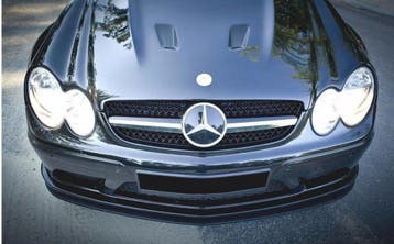 Front Splitter MERCEDES CLK W209 ZWART (SL BLACK SERIES, Verzenden