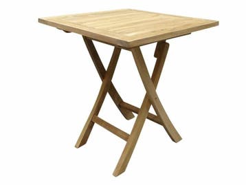 Klaptafel 70 cm vierkant teak, Ophalen of Verzenden, Nieuw, Teakhout
