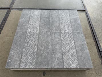 Veiling - 31,68 M2 Gecoate Tegel Decor 60x60x3 Cm, Tuin en Terras, Tegels en Klinkers, Nieuw