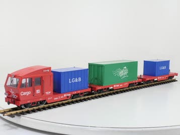 LGB 90960 & 90963 XXL Set Cargo-Sprinter, Metallrader, Gebruikt, Overige typen, Ophalen of Verzenden, LGB