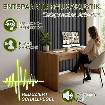 Wandpanelen - Akoestische panelen - Lattenwand - 2 stuks - 1, Verzenden, Zo goed als nieuw