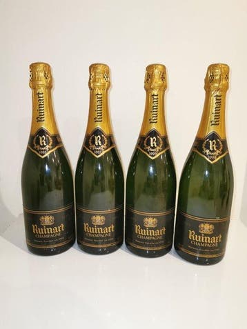1995 Ruinart - Champagne Brut, Champagne Blend - 4 Flessen, Verzamelen, Nieuw