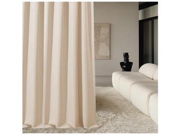Veiling - ROOM99 Aura Gordijn met plooiband, 140 x 250 cm, Gebruikt