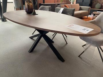 Troia eettafel, Ophalen, 100 tot 150 cm, Overige vormen, Nieuw