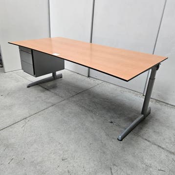 Ahrend 500 buikbureau met onderbouw ladekast - 190x80 cm, Ophalen of Verzenden, Nieuw