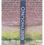Greyhound Origineel Amerikaans Straatbord - 174 x 17,5cm, Ophalen, Gebruikt