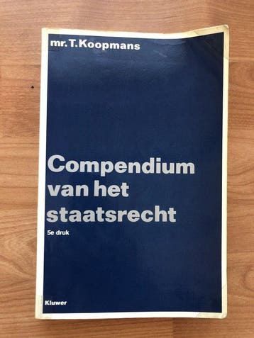 Compendium van het staatsrecht - Koopmans, Boeken, Studieboeken en Cursussen, Verzenden, Gelezen