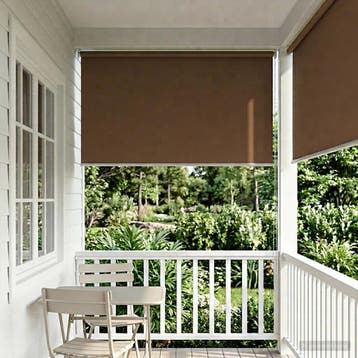 vidaXL Buitenrolgordijn UV-bescherming Taupe 100 x 230 cm (B, Verzenden, Nieuw