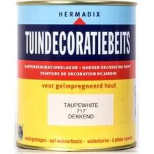 Hermadix Tuindecoratie Beits Dekkend - Camel White 712 -..., Doe-het-zelf en Verbouw, Verf, Beits en Lak, Wit, Nieuw, Beits, Ophalen of Verzenden