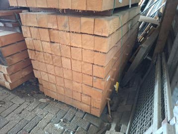 Ca 64x Douglas balk 12x12cm, Doe-het-zelf en Verbouw, Hout en Planken, Nieuw