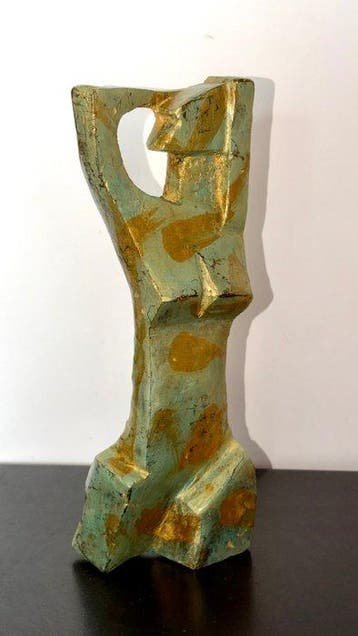 Abdoulaye Derme - sculptuur, Figure féminine stylisée - 26, Antiek en Kunst, Curiosa en Brocante