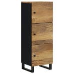 Hoge kast mangohout 40x33x110cm | Retourdeal 47% Korting, Ophalen of Verzenden, Nieuw