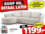 Santorini Hoekbank nu €1199.- Betaal in 3x zonder rente!!, Huis en Inrichting, Banken | Bankstellen, Nieuw
