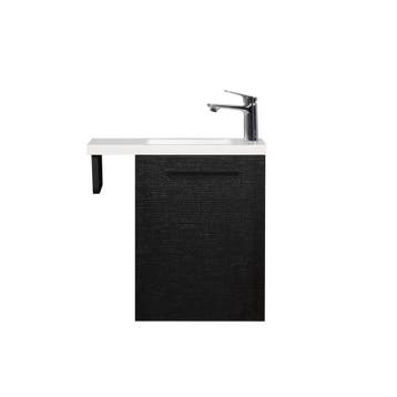 Fonteinmeubel Finn 40cm zwart eiken, Verzenden, Nieuw