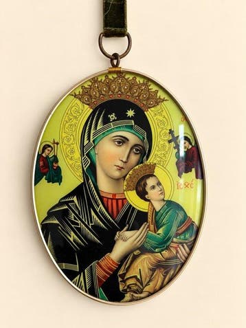 Icoon - Moeder Gods - cabuchon - Orthodox