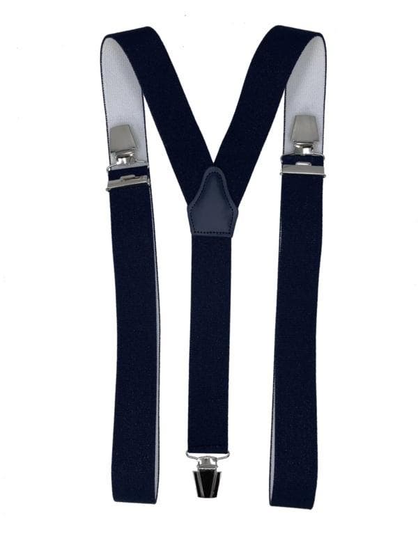 Donkerblauw Bretels met extra sterke clips, Kleding | Heren, Riemen en Ceinturen, Nieuw, Verzenden