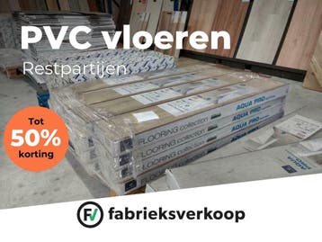 PVC Vloeren | Direct uit Fabriek vanaf €7,95 Op = op, Huis en Inrichting, Stoffering | Vloerbedekking, Ophalen, 75 m² of meer