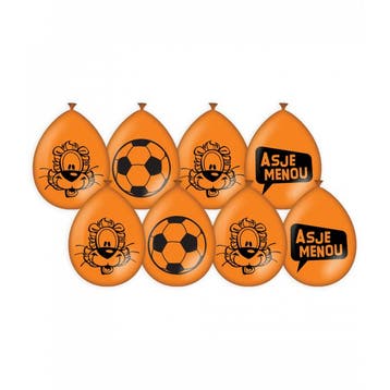 Loeki de Leeuw Ballonnen Oranje WK/EK (8st), Ophalen of Verzenden, Nieuw