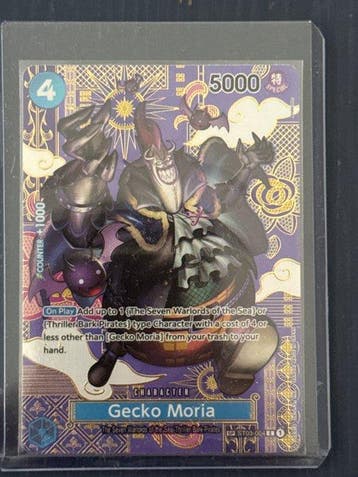 Bandai - 1 Card - One Piece - Gecko Moria ST03-004 Foil,, Nieuw