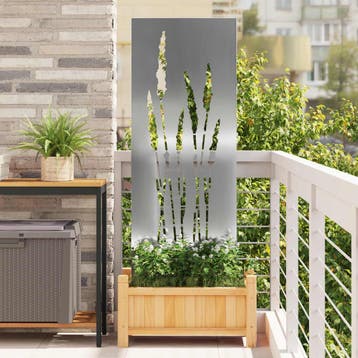 vidaXL Tuin Privacy Screen Zilver 50 x 140 cm Gegalvaniseerd, Verzenden, Nieuw