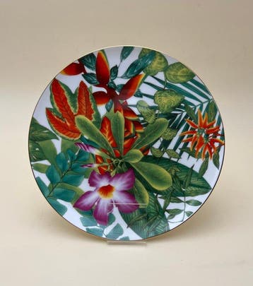 Porcelaine de Limoges - Hermès - Bord - ***Passifolia*** -, Nieuw