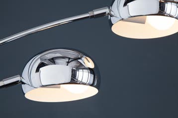 Vloerlamp met vijf lichtpunten, 200 cm, chroom - 7365, Huis en Inrichting, Ophalen of Verzenden, Nieuw
