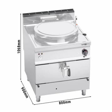 GGM Gastro | Kookketel - 150L - 20,9kW - Indirect verwarmd -, Verzenden, Nieuw in verpakking, Fornuis, Frituur en Grillen