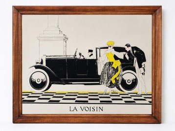La Voisin - D’après René Vincent - Reclamebord - Eik