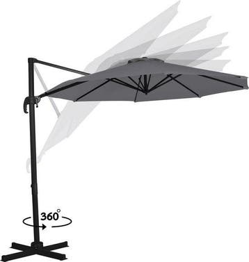 2dekans | VONROC Premium Zweefparasol Bardolino Ø300cm –, Ophalen of Verzenden, Zo goed als nieuw