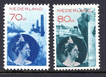 Nederland 1931/1933 - Koningin Wilhelmina fotomontage - geen, Gestempeld