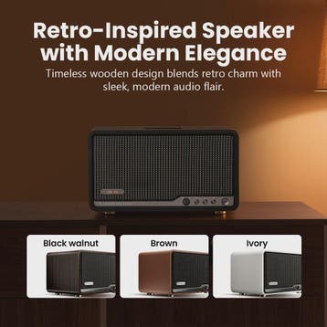Edifier S300 Retro Tafel Speaker - Hi-Res Audio, LDAC, AirPl, Verzenden, Nieuw