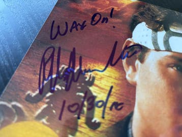 Gesigneerde foto The Karate Kid ( Ralph Macchio), Verzamelen, Film en Tv, Ophalen of Verzenden, Nieuw, Film, Foto of Kaart