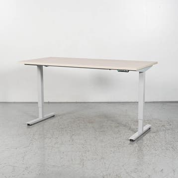 Elektrisch zit-sta bureau Solidesk - Eiken blad - 160 x 80, Ophalen of Verzenden, Nieuw