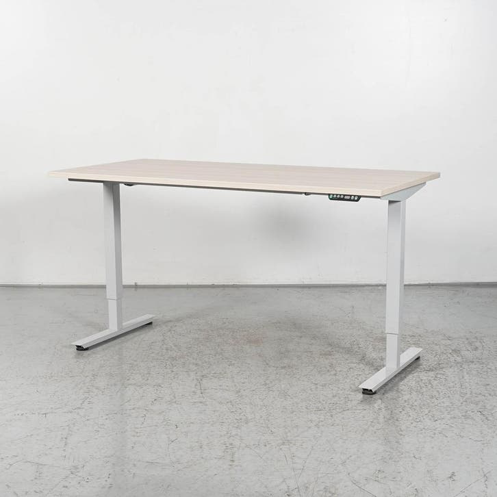 Elektrisch zit-sta bureau Solidesk - Eiken blad - 160 x 80, Huis en Inrichting, Bureaus, Ophalen of Verzenden