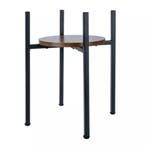 Ruhhy bloementafel 41 cm – moderne plantentafel zwart/hout, Ophalen of Verzenden, Nieuw
