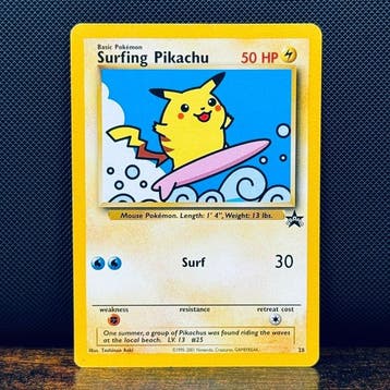 Pokémon Card - Surfing Pikachu 28 – Pokémon, Nieuw