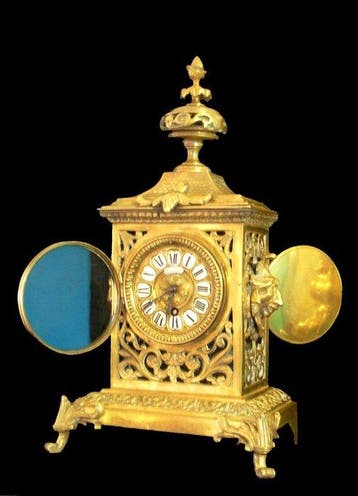 Pendule - Antiek - Verguld brons - 1850-1900