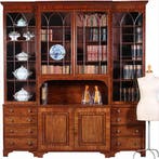 Zeer grote bibliotheekkast ca 1800 Breakfront met 6 deuren e, Ophalen of Verzenden