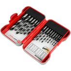 Hofftech Boorcassette hout - 15-delig - maten 3-10 mm - v..., Ophalen of Verzenden, Nieuw